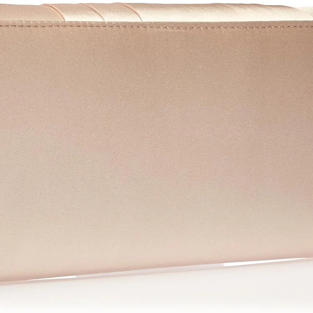 Women’s Satin Evening Clutch Shoulder Bag Convertible Formal Wedding Purse - Picture 2 of 6